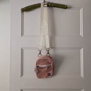 Thread Pink Gingham Crossbody Bag